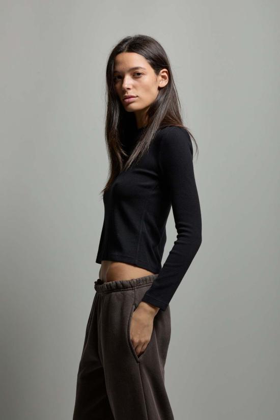  아셀 긴팔 티셔츠 애셔 리비 골지 - ASHER