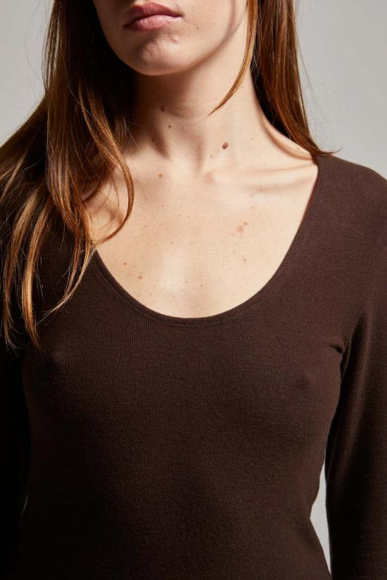  아셀 긴팔 티셔츠 Asher Viv 스쿠프 긴소매 티셔츠 - ASHER