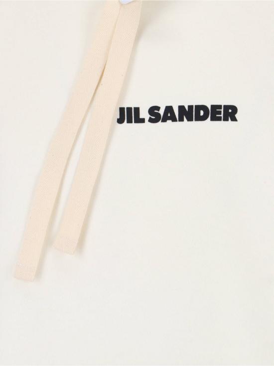  질샌더 긴팔 티셔츠 질 샌더 풀오버 후드티 화이트 - JIL SANDER