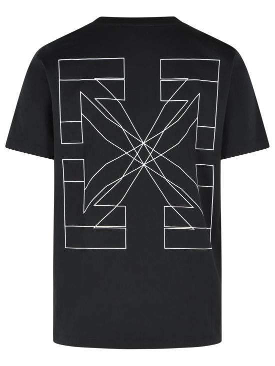 26SS 오프화이트 반팔 티셔츠 44MAA027S26J003001 BLACK Black - OFF WHITE