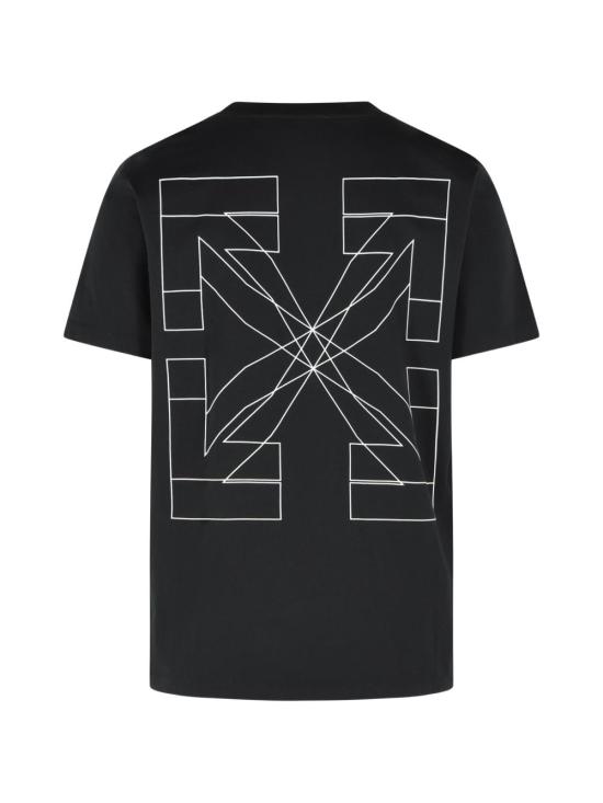 26SS 오프화이트 반팔 티셔츠 44MAA027S26J003001 BLACK Black - OFF WHITE