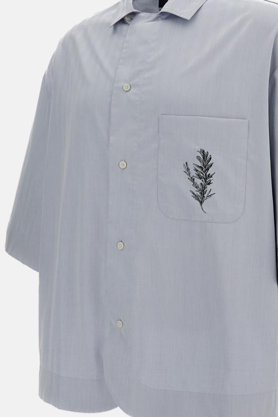  자크뮈스 반팔 셔츠 라 셰미즈 가르디앙 셔츠 클리어 블루 - JACQUEMUS