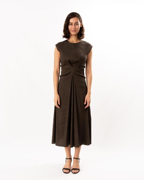  프로엔자슐러 롱 원피스 프로엔자 슐러 미란다 드레스 커피 - PROENZA SCHOULER