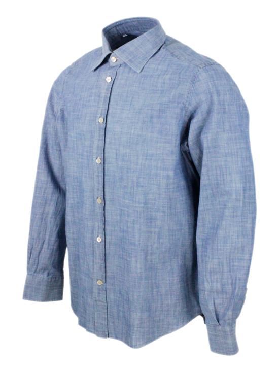 26SS 일레븐티 셔츠 K75CAMK08 TES 11N Denim - ELEVENTY