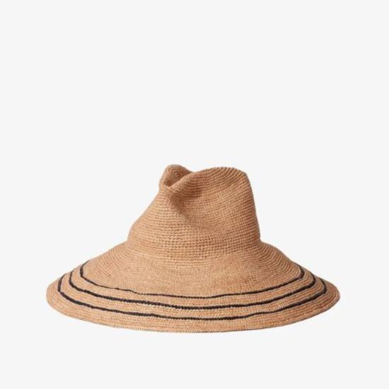  자네사레온 모자 자네사 레오네 웨이버리 햇 네이비/샌드 - JANESSA LEONE