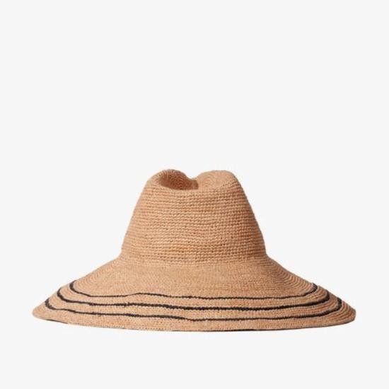  자네사레온 모자 자네사 레오네 웨이버리 햇 네이비/샌드 - JANESSA LEONE