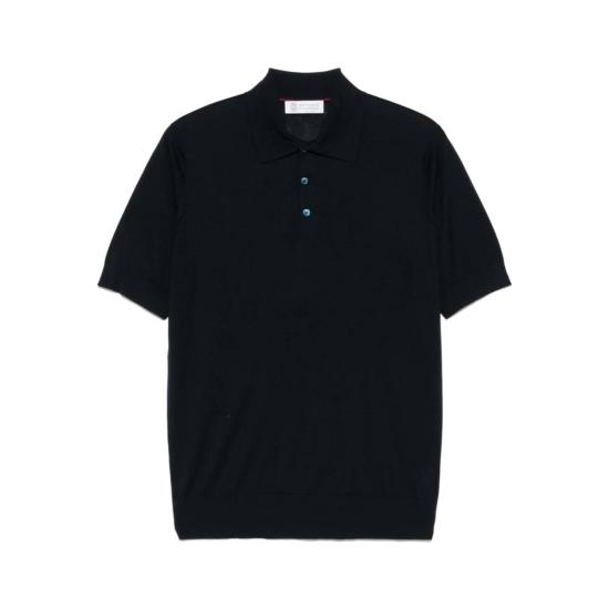  브루넬로 쿠치넬리 폴로 티셔츠 Brunello Cucinelli 스웨터 폴로 셔츠 블루