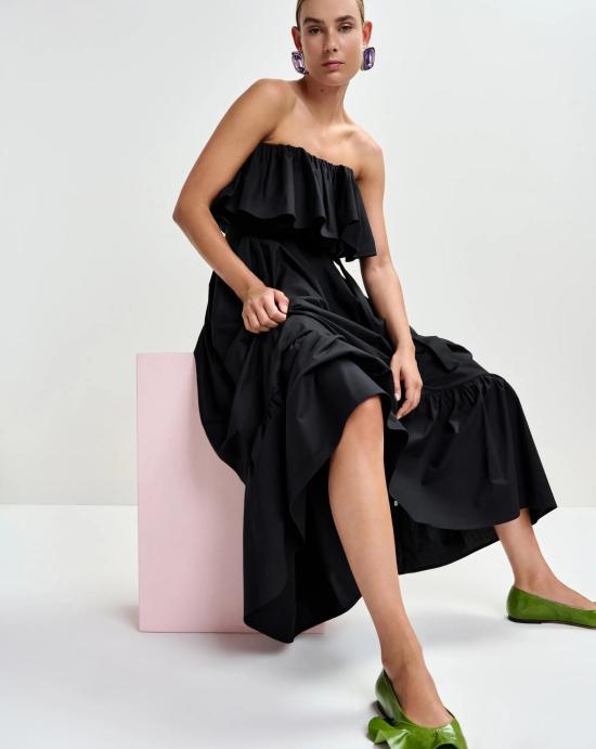 26SS 에센셜앤트워프 미디 원피스 JOYCE BL34 Black - ESSENTIEL ANTWERP