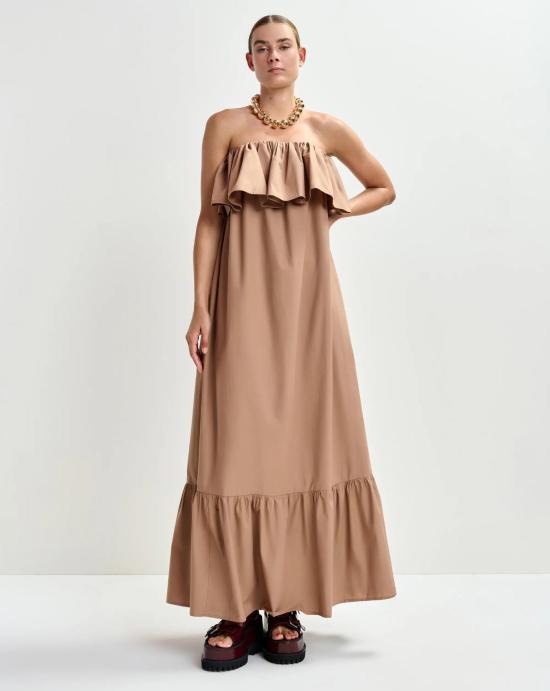 26SS 에센셜앤트워프 미디 원피스 JOYCE MP05 Toast - ESSENTIEL ANTWERP