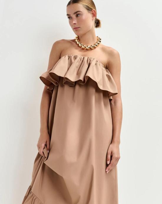 26SS 에센셜앤트워프 미디 원피스 JOYCE MP05 Toast - ESSENTIEL ANTWERP