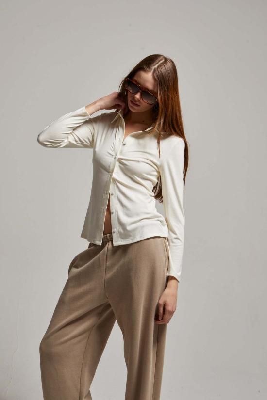  아셀 탑 애셔 사리 칼라 셔츠 - ASHER