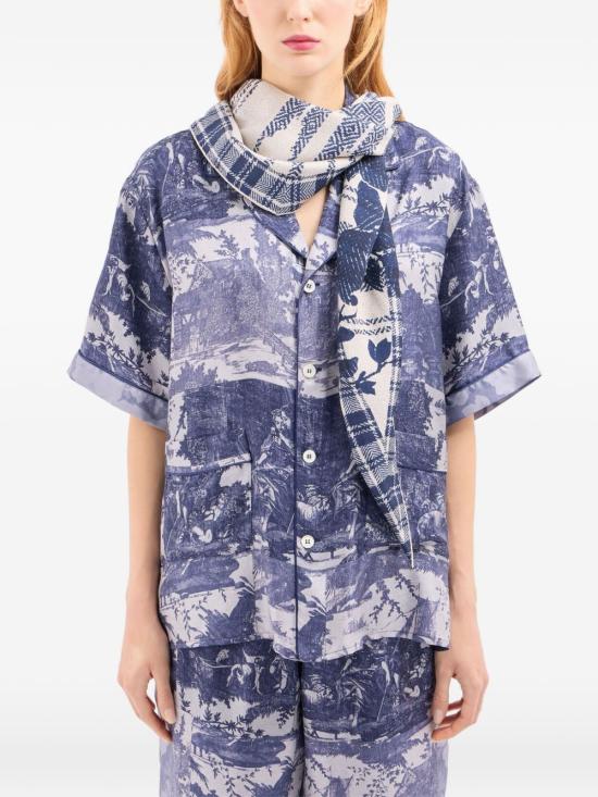 26SS 피에르루이마샤 머플러/스카프 ALOEUW SW 065X120LMF 517549 101 Blue - PIERRE LOUIS MASCIA