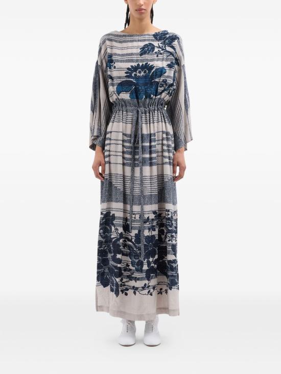 26SS 피에르루이마샤 롱 원피스 TETRIS SV AB12178 518104 101 Blue - PIERRE LOUIS MASCIA