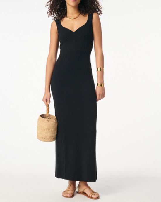 26SS 바네사브루노 미디 원피스 3HVC04 V08857 BLACK Black - VANESSA BRUNO