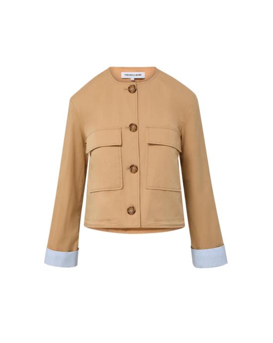  베로니카비어드 자켓 베로니카 비어드 갈라 크롭 유틸리티 재킷 카키 - VERONICA BEARD