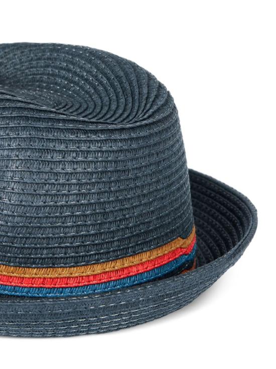  폴 스미스 모자 블루 스트로 햇 - PAUL SMITH