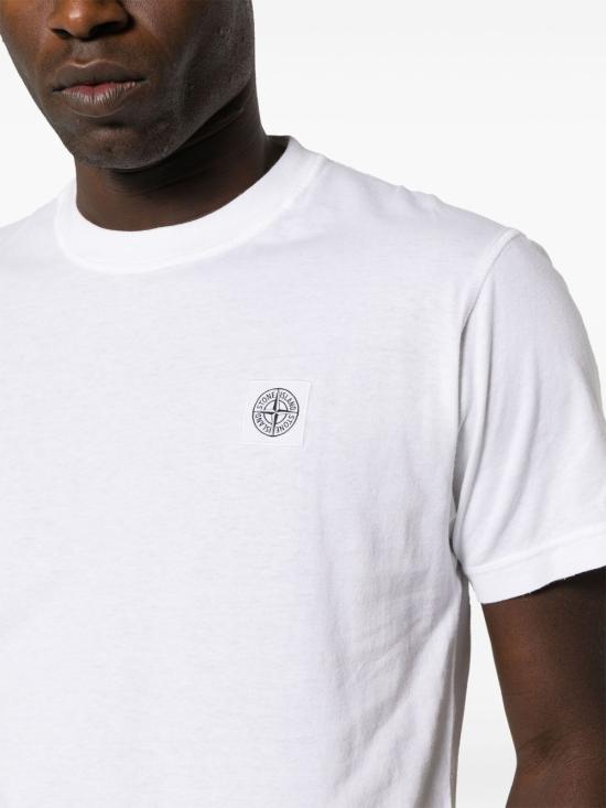 26SS 스톤 아일랜드 반팔 티셔츠 2100026 S0057V0001 White - STONE ISLAND
