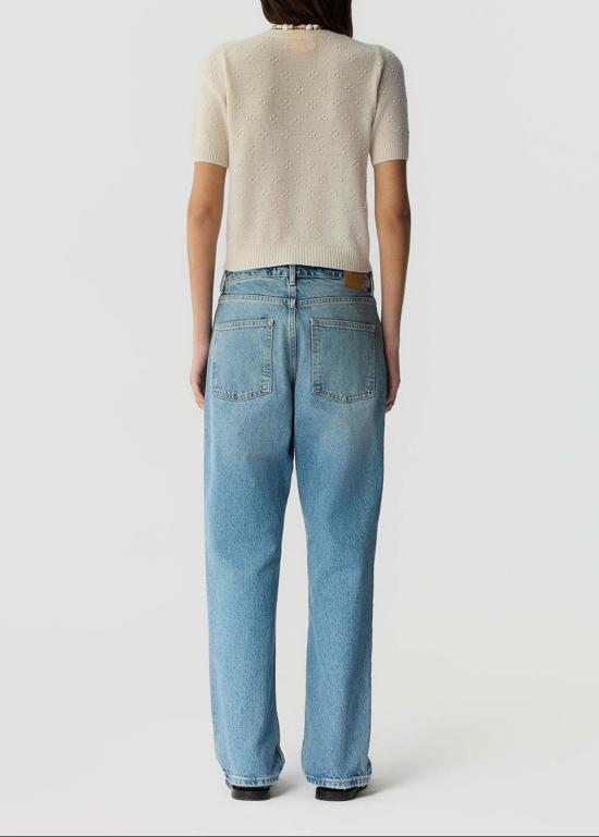  게스트 인 레지던스 반팔 티셔츠 나침반 스웨터 티셔츠 스웨터 화이트 - GUEST IN RESIDENCE