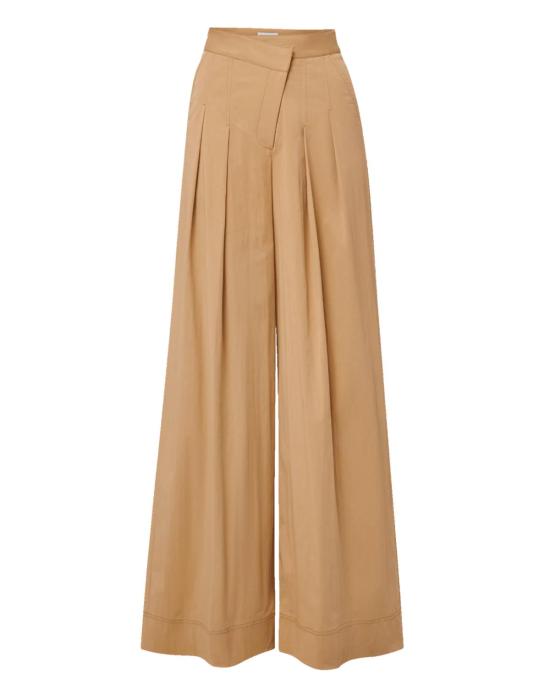  베로니카비어드 스트레이트 팬츠 베로니카 비어드 헤론 크로스오버 웨이스트밴드 팬츠 카키 - VERONICA BEARD