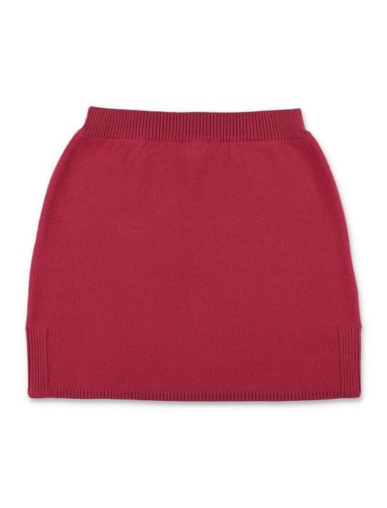  [키즈] 펜디 스커트 키즈 버건디 니트  마르살라 - FENDI