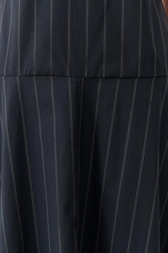  세인트아그니 롱 원피스 세인트 아그니 스트랩리스 룰로 드레스 잉크 스트라이프 - ST.AGNI