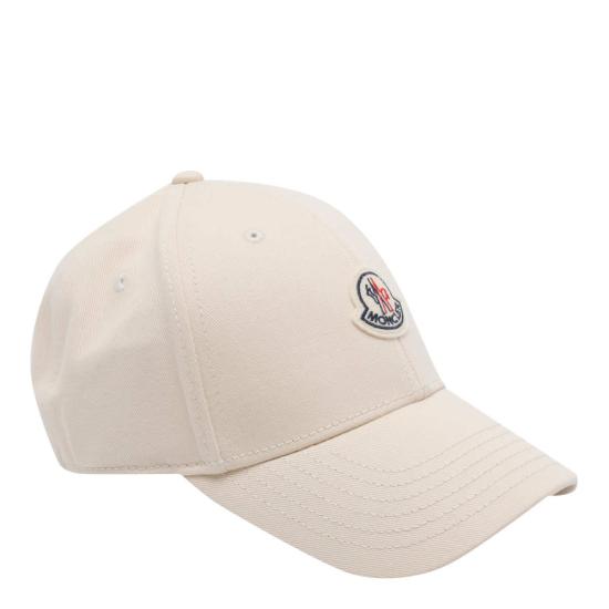  몽클레어 모자 몽클레르 로고 베이스볼 캡 베이지 - MONCLER