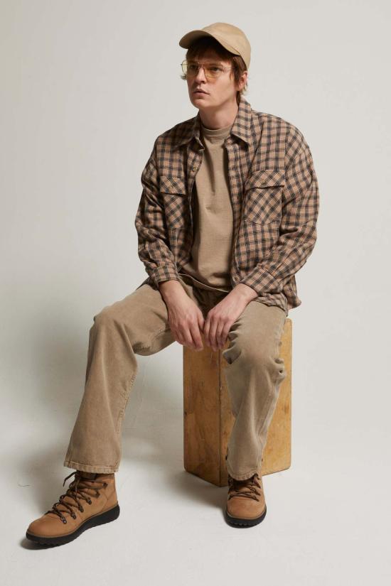  아셀 셔츠 애셔 로렌조 체크  크림/블랙 - ASHER