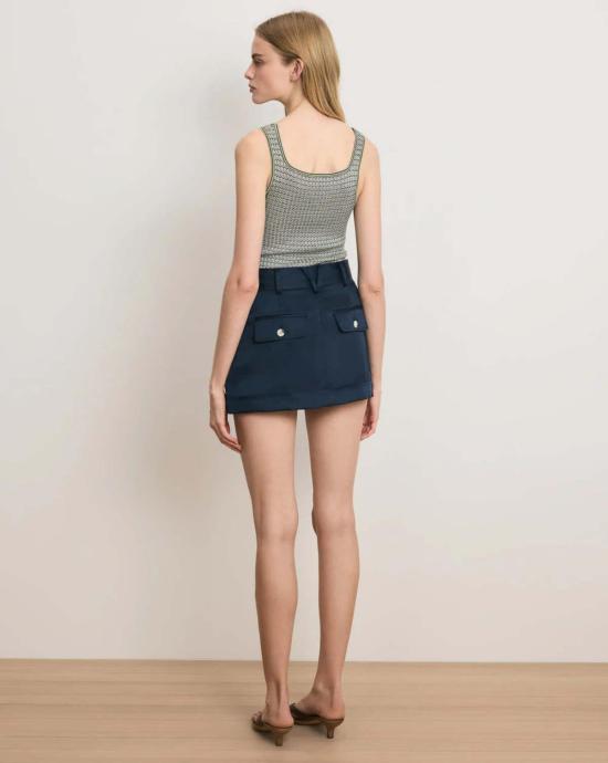  베로니카비어드 숏팬츠 베로니카 비어드 펠리나 스코트 네이비 - VERONICA BEARD