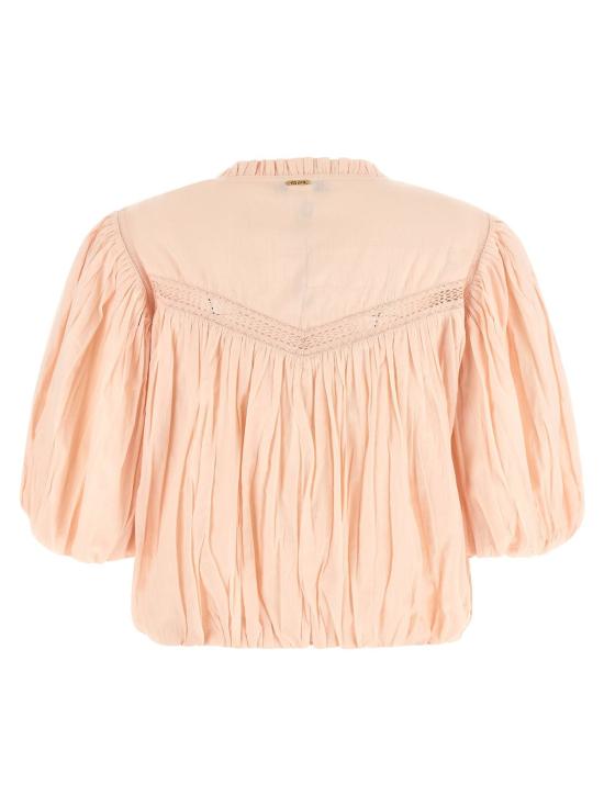  트윈셋 블라우스 컬  핑크 - TWINSET