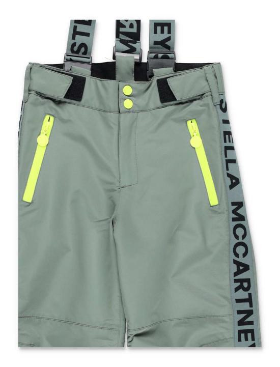  [키즈] 스텔라 맥카트니 자켓 스텔라 매카트니 로고 테이프 스키 멜빵바지 (녹색) - STELLA MCCARTNEY