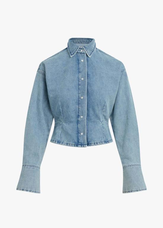  페이보릿 도우터 데님 셔츠 가장 사랑하는 딸이 나를 바라본다는 문구가 적힌 셔츠 - FAVORITE DAUGHTER