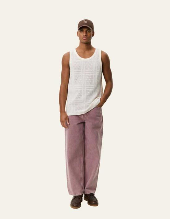  레듀 민소매 티셔츠 Les Deux Huxley Pointelle 탱크탑 에그노그 - LES DEUX