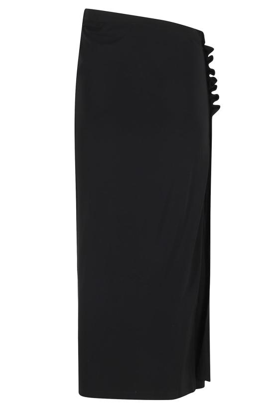  파코라반 롱 스커트 Rabanne 롱 주프 스커트 블랙 - PACO RABANNE