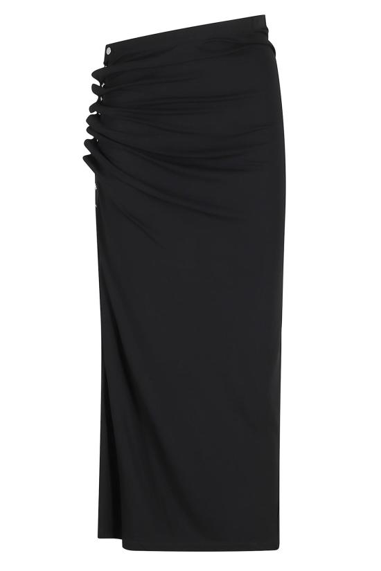  파코라반 롱 스커트 Rabanne 롱 주프 스커트 블랙