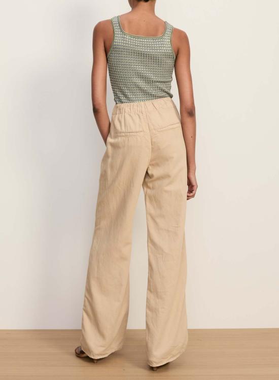  베로니카비어드 민소매 티셔츠 베로니카 비어드 산드라 니트 탱크탑 네이비/캑터스/오프 화이트 - VERONICA BEARD