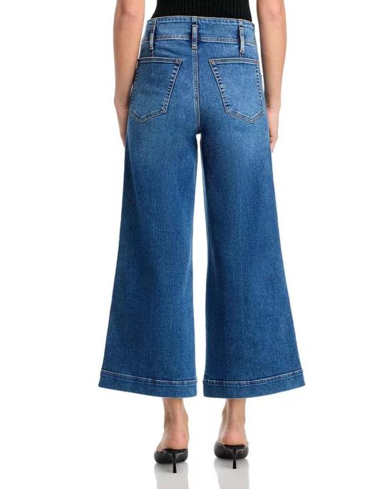  프레임 데님 팬츠 더 솔기드 와이드 팬츠 크롭 진 자선 행사 - FRAME