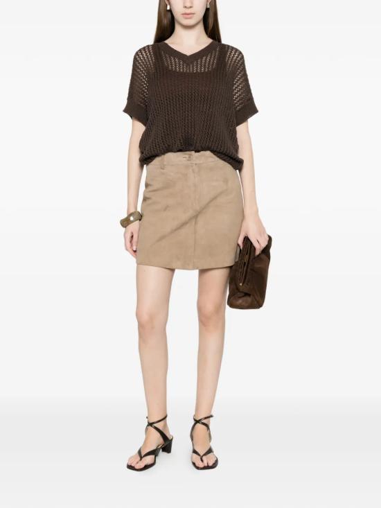 26SS 알파스튜디오 숏 스커트 AD6631M2018 Beige - ALPHA STUDIO