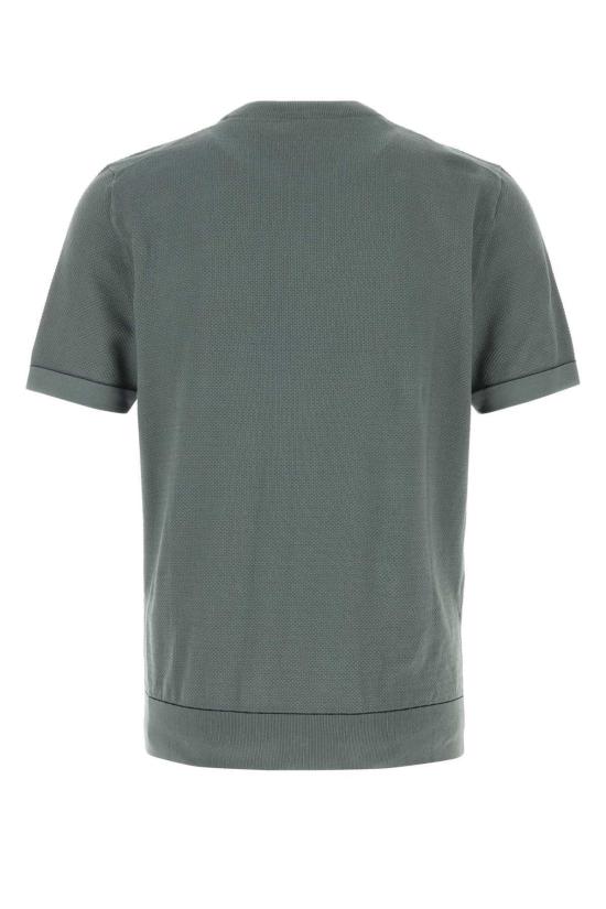  브리오니 탑 코튼 티셔츠 그린 - BRIONI