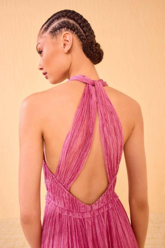  울라 존슨 롱 원피스 프리지아 가운 아마란투스 - ULLA JOHNSON