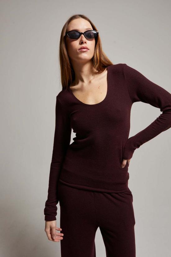  아셀 긴팔 티셔츠 Asher Viv 스쿠프 긴소매 티셔츠 - ASHER