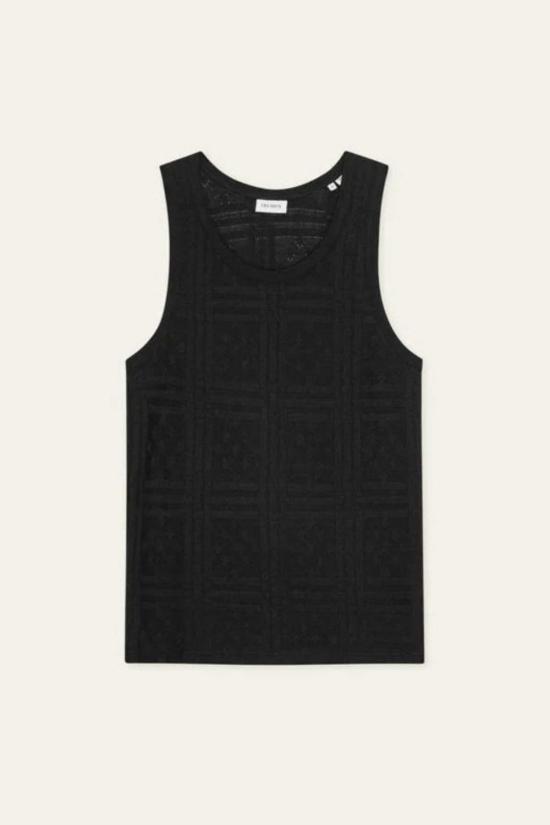 26SS 레듀 민소매 티셔츠 Les Deux Huxley Pointelle 탱크탑 블랙