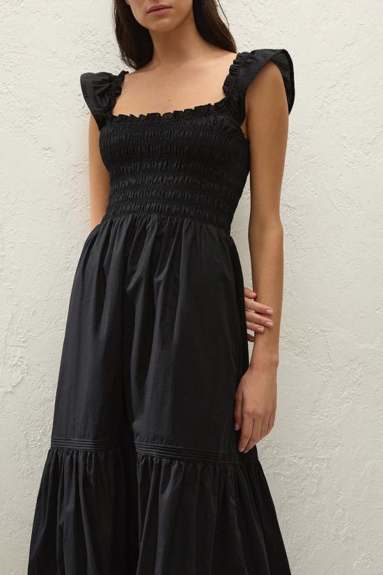  페이스풀더브랜드 롱 원피스 페이스풀 더 브랜드 발렌티나 맥시 드레스 피오레 레이스 블랙 - FAITHFULL THE BRAND