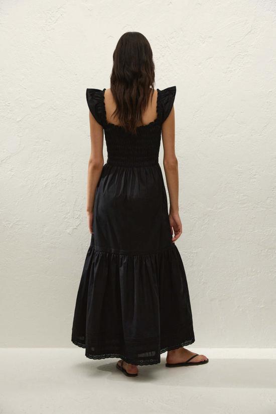  페이스풀더브랜드 롱 원피스 페이스풀 더 브랜드 발렌티나 맥시 드레스 피오레 레이스 블랙 - FAITHFULL THE BRAND