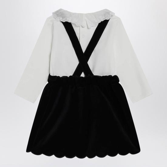 25FW 끌로에 미디 원피스 C20716CO N68 White Blue - CHLOE