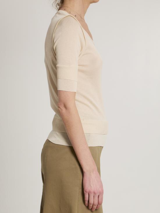 26SS 르메르 반팔 티셔츠 TS0025 LK1017WH024 BEIGE - LEMAIRE