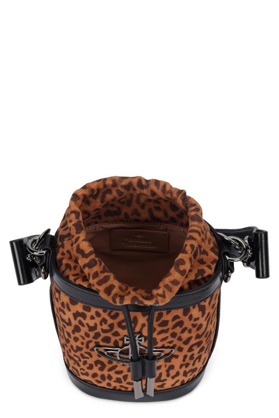 26SS 비비안웨스트우드 키티 스몰 버킷백 4C030009WL00BYD201 brown - VIVIENNE WESTWOOD