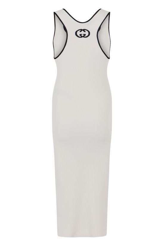 26SS 구찌 미디 원피스 856221XKFCZ9232 White - GUCCI