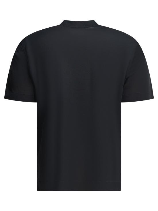 26SS 에르메네질도제냐 반팔 티셔츠 UH386A3H718B09 BLUE - ERMENEGILDO ZEGNA