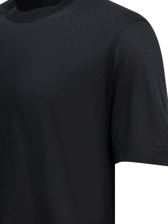 26SS 에르메네질도제냐 반팔 티셔츠 UH386A3H718B09 BLUE - ERMENEGILDO ZEGNA