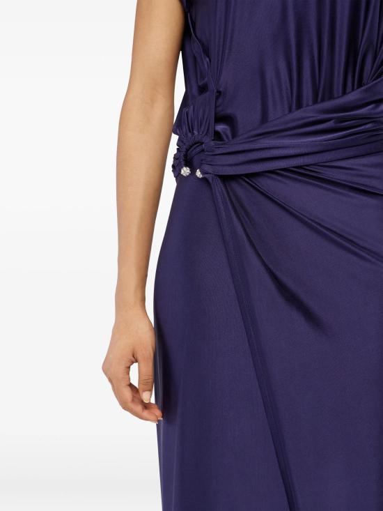 26SS 파코라반 미디 원피스 26PJRO843VI0267 P481 DEEP NAVY - PACO RABANNE